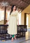 Swagat Vol 2 By Mittoo Heavy Rayon Embroidery Long Kurtis Wholesale Market In Surat
